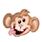 Goofy Eyes Monkey Tongue